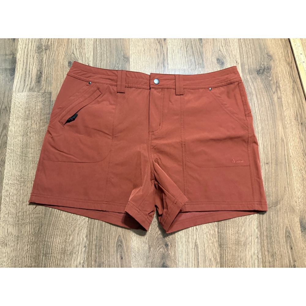 Willit Shorts Women Size 12 Rust Orange Athletic Outdoor Cargo Hiking